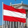 World Flag 3 * 5FT Outdoor Screen Printing Flight Flag Customized Austrian Flag