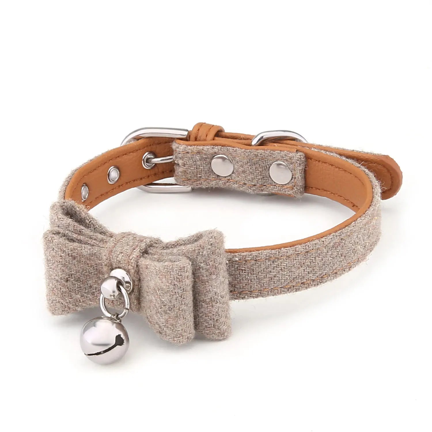 Hot Selling Durable Luxury Colorful Textile Felt Cloth Quick Release Personalized Pet Bow Tie Collar for Dogs and Cats with Bell