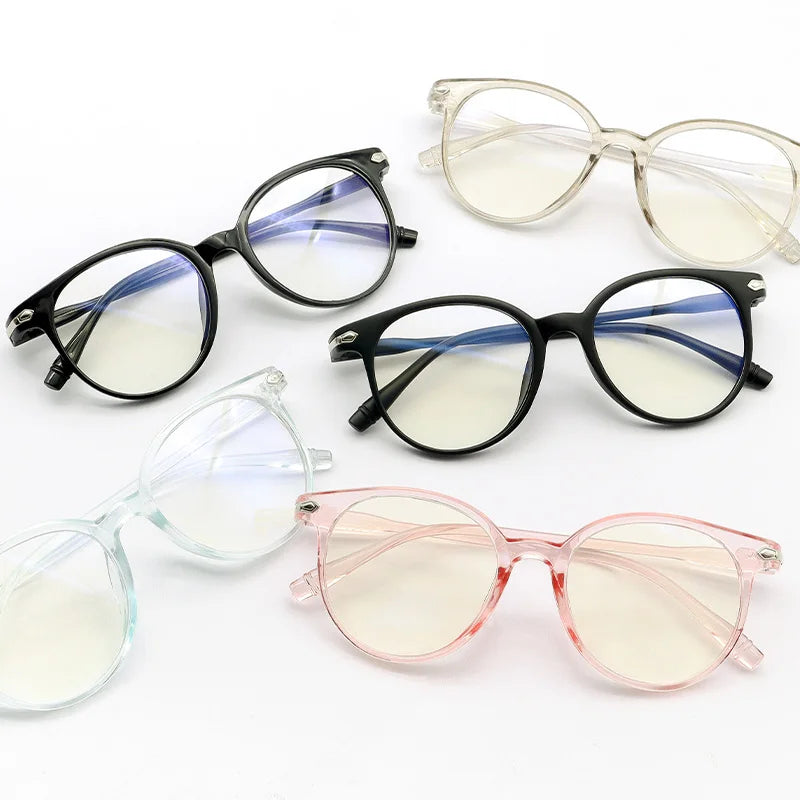 Cheap Fashion Round Frame Designer Computer Gaming Reading Glasses Anti Blue Light Blocking Glasses for Men Women