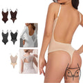 High Women's Bodysuit Super Elastic Tummy Shapewear Breathable Knitted Body Shaper Embroidery Sculpting Thong Waist Sculpting