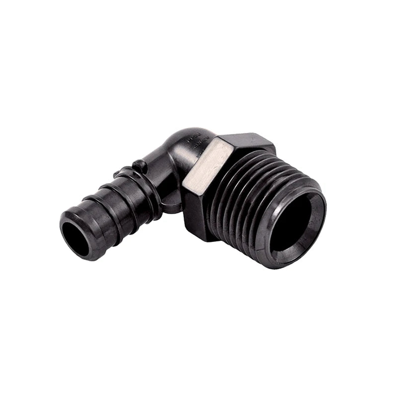 1/2\" Plastic MPT Elbow Connector Brass Polished BRASS Connection Metric System Mounting Hole Injection Molding for Swimming