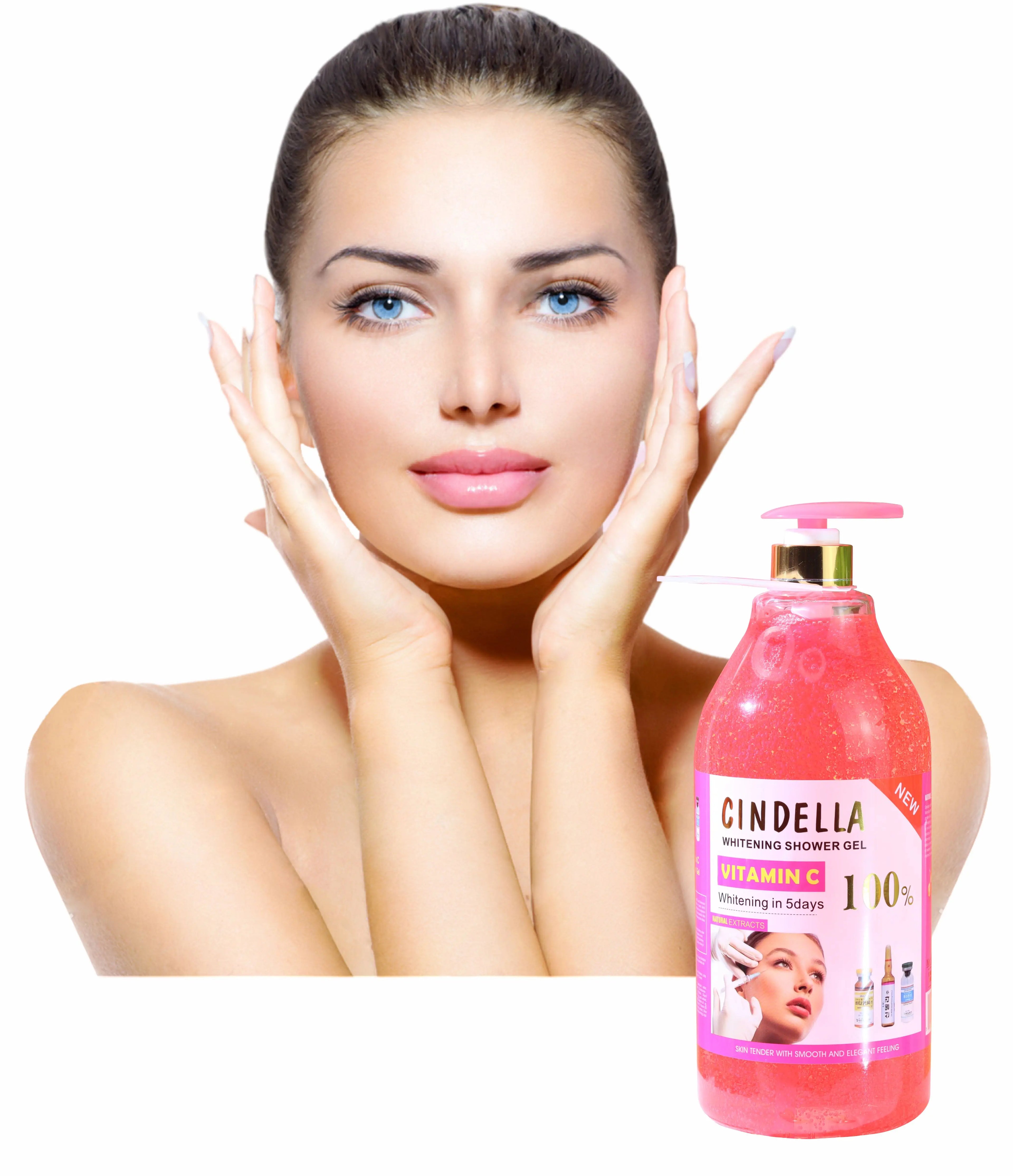 OEM Own Brand Custom 1900ML Organic Rose Oil Vitamin C Deep Cleansing Bath Moisturizing Body Skin Care