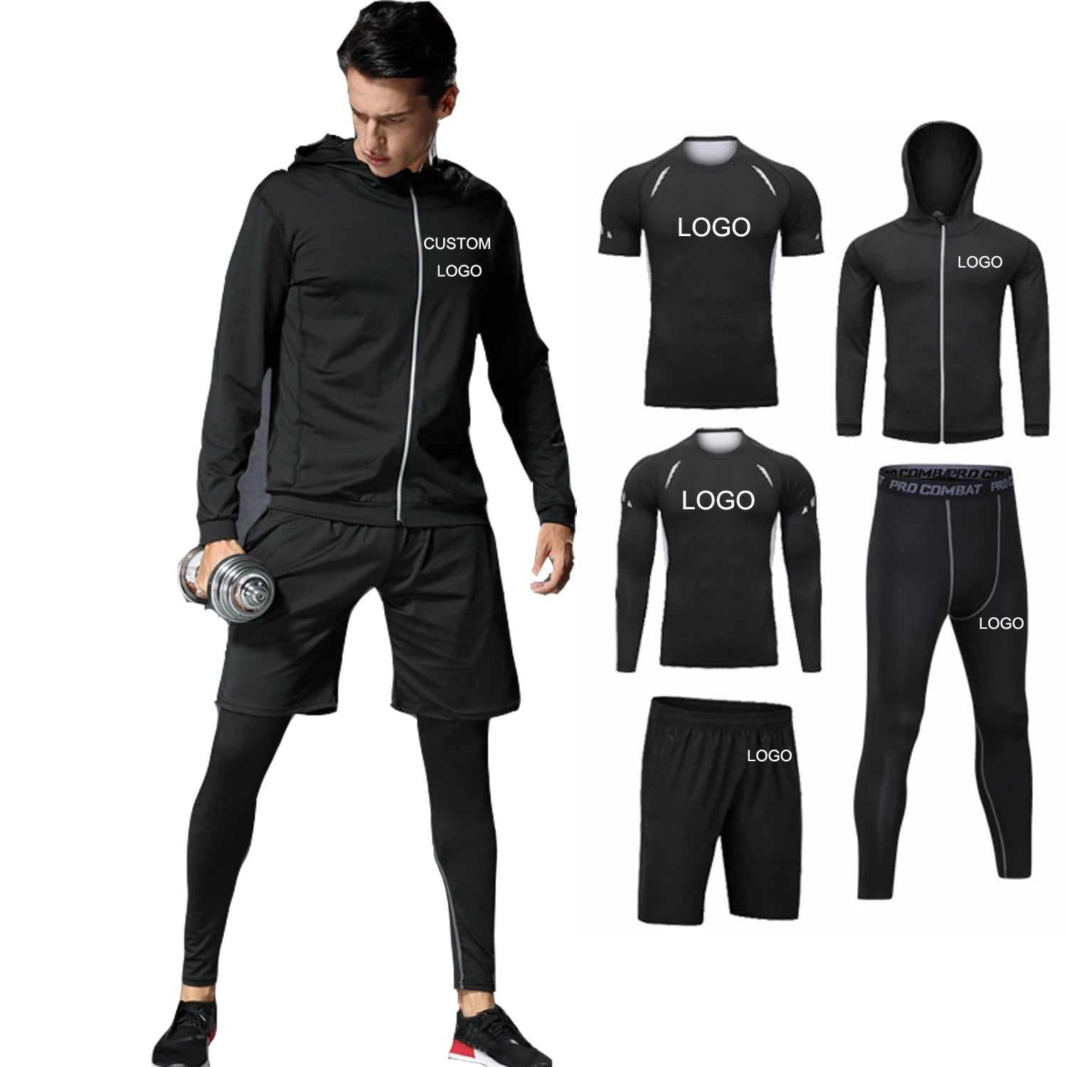 Evertop Customizable Men's Track Suit OEM ODM Sports Training Jogging Wear Spring Ropa Deportiva Hombreoptimize for search