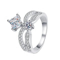 1.3 Carat D Color Vvs1 Moissanite 925 Silver Sterling Jewelry Luxury Engagement Ring Moissanite Ring