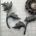 Flowers Components Elements Ornamental Wrought Iron Leaf for Gate Fence Parts