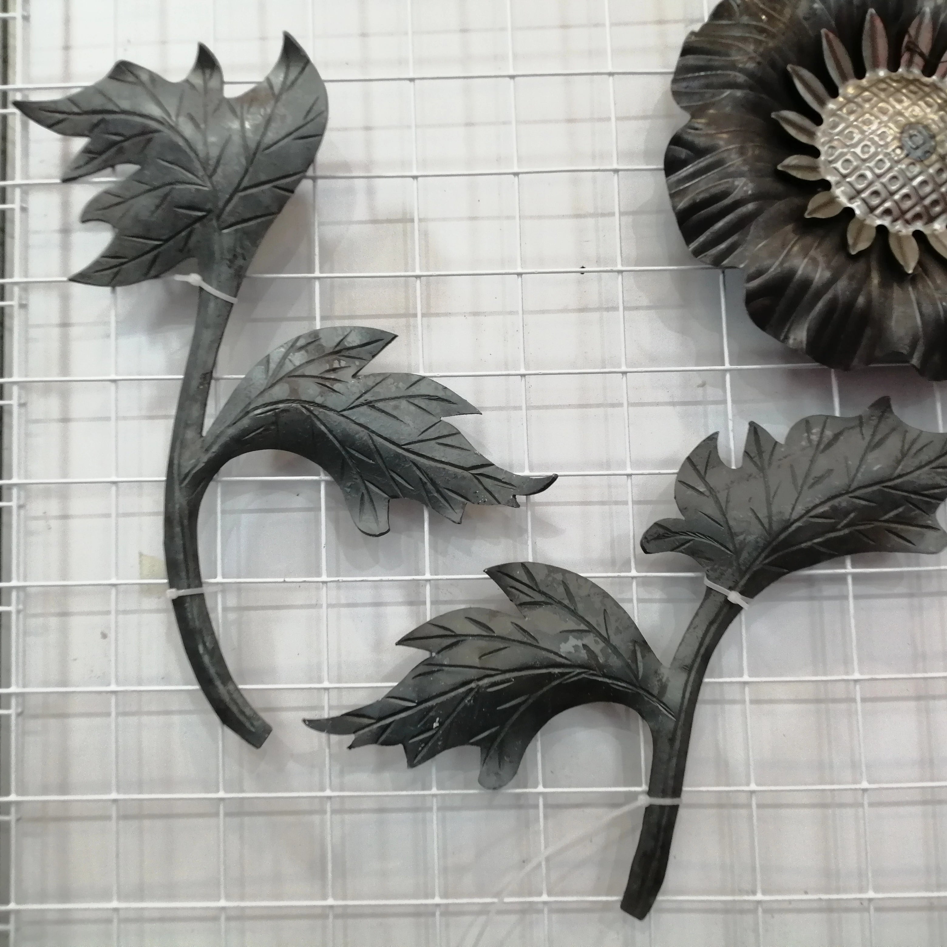 Flowers Components Elements Ornamental Wrought Iron Leaf for Gate Fence Parts