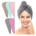 Microfiber Hair Towel Wrap for Women Coral Fleece Long Hair Wrap Hair Drying Towel Quick Drying
