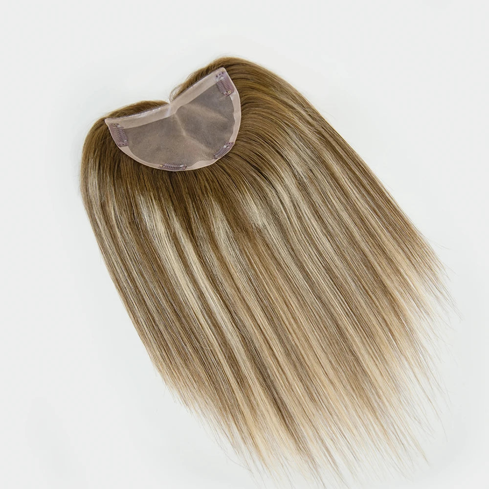 Stock Natural Human Hair Double Drawn Ratio 100% Virgin Hair Topper for Women