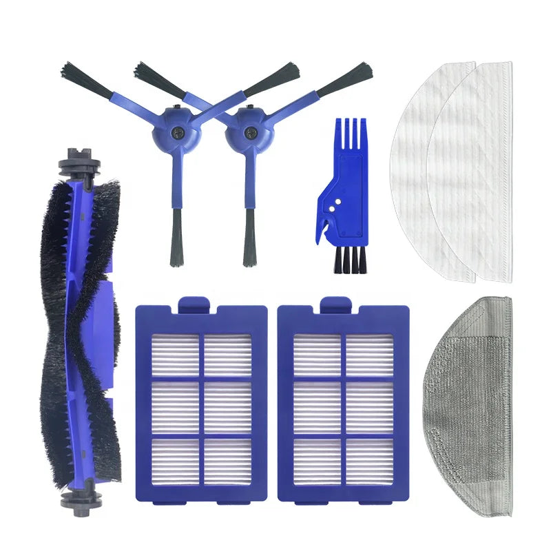 Smart Home Robot Vacuum Cleaner Parts Rolling Brush Side Brush Filter Mop Set for Eufy RoboVac X8 Hybrid