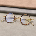 Handcrafted Retro Small Round Optical Frame Glasses Good Quality Titanium Metal Spectacle Eyeglasses Solid Pattern Made Vietnam