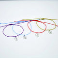 Wholesale Handmade Colourful Adjustable Polyester Rope Braided Foot Anklet Mix Colour for Girls