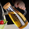 500ml 650ml Household High Temperature Resistant Oil Dispenser Large Capacity Non-Drip High Borosilicate Glass Oil Bottle