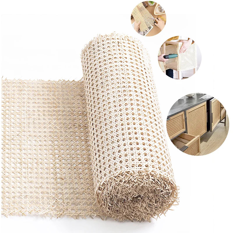 Best Selling 60cm Synthetic Rattan Material Raw Material Plastic Cannage Rattan Cane Webbing Rolls