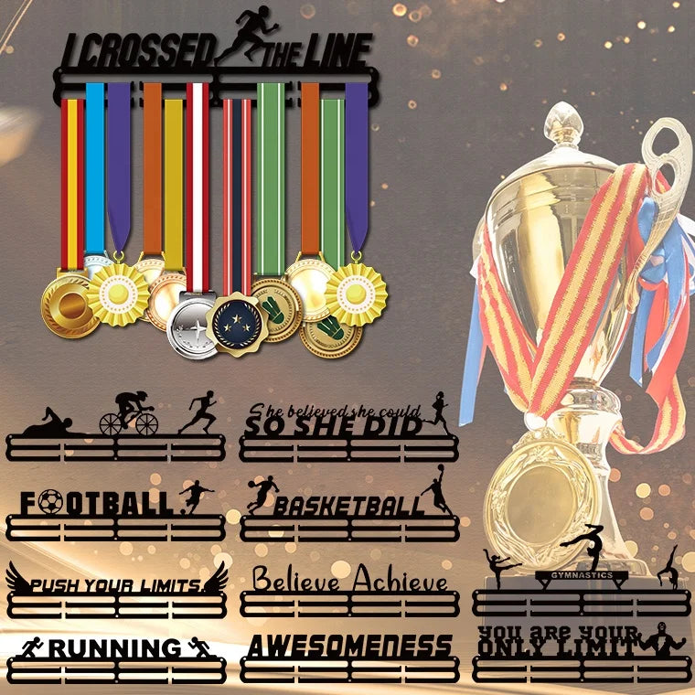 Sport Medal Hanger for Runningswimmingcyclingtriathlongymnastics Medal Holder Metal Medal Hanger