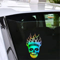 Flame Car Laser Sticker Vinyl Decal Car Truck Bumper Window Laptop Sticker Decor Gift Die Cut Decals Laptop Window Glass