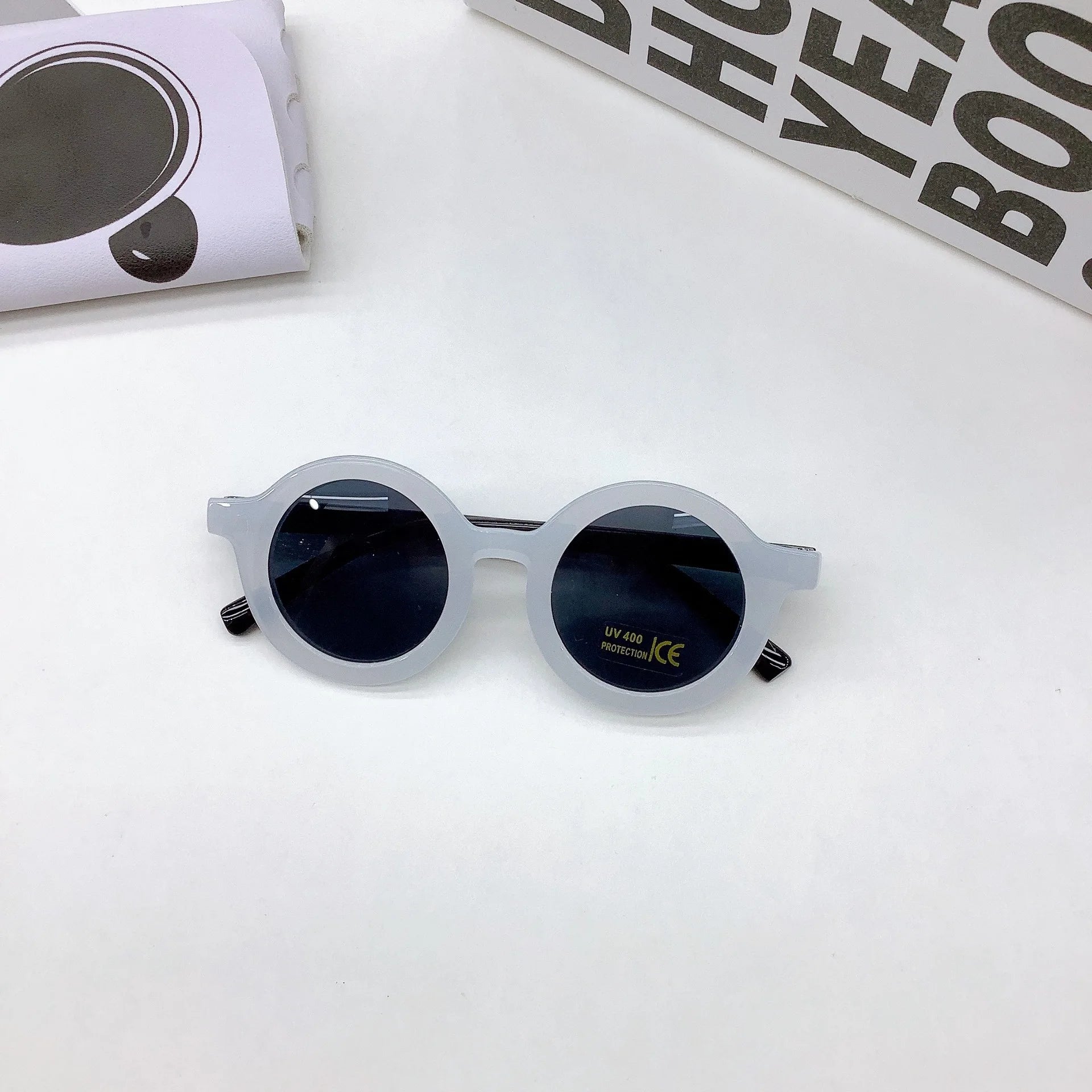 New Lightweight PC Frame Sunglasses for Men Women Babies round Shape UV400 Optical Lenses Cool Glasses with Cute Design