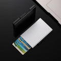 Automatic Pop-Up High-Grade Alumina Mult-Card Holder Solid Color Anti-Theft Bank Card Box for Credit Cards