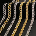 Custom 925 Sterling Silver Men's Charm Bracelet with Zircon Gold Plated Mesh Design for Gift & Party Occasions
