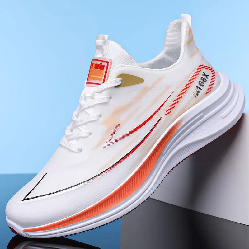 Fashionable Trendy Mens Jogging Sneakers Non slip Gym Mesh Sports Running Shoes