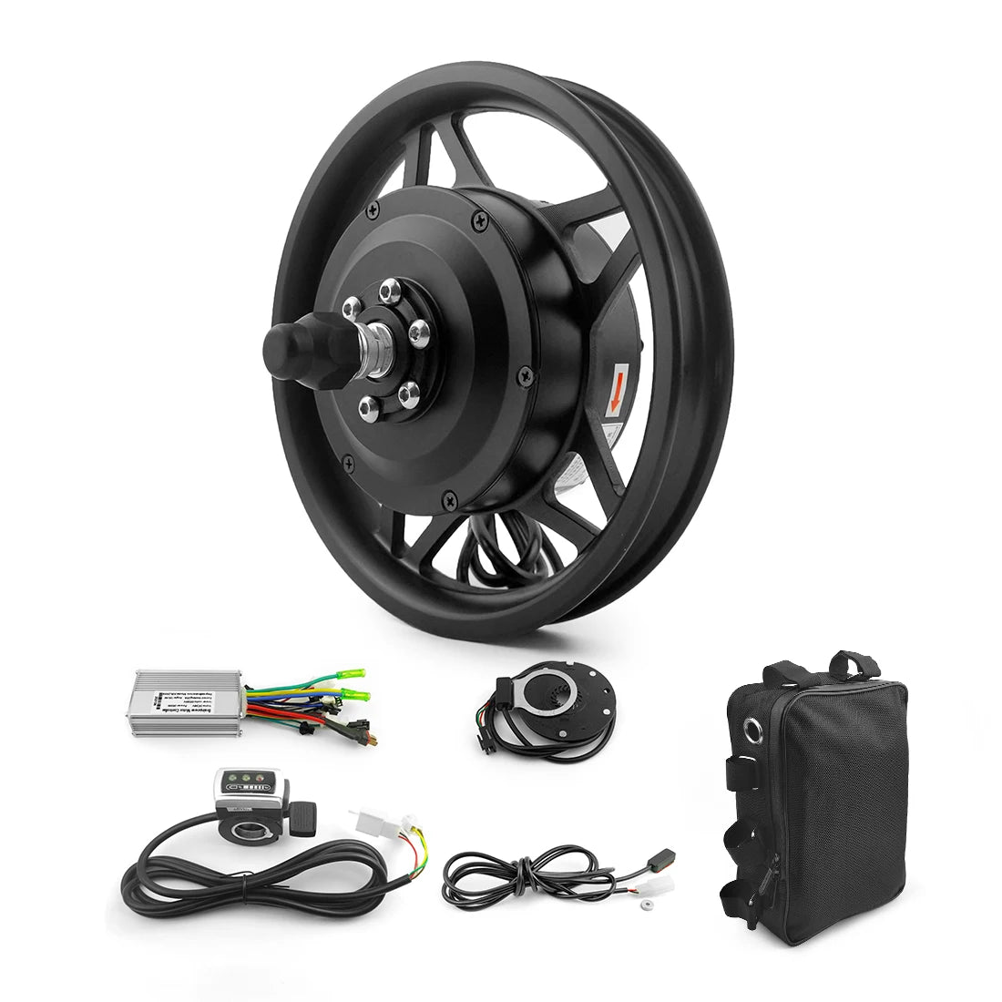 Pop Sale DIY 12 Inch Front Wheel 250w Hub Motor Ebike Conversion Kits with Thumb Throttle