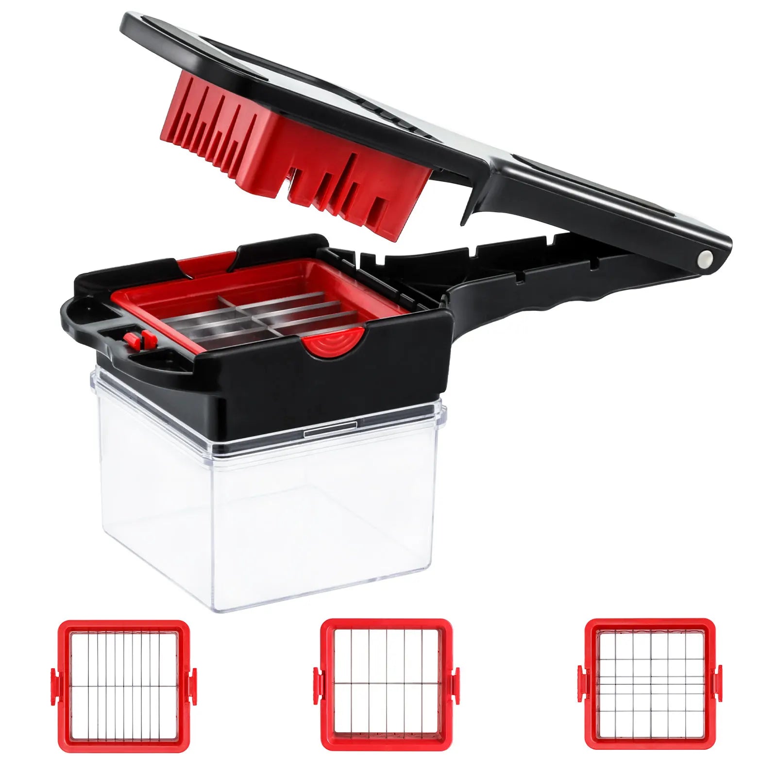 Mandoline Hand Operated Manual 3 in 1 Vegetable Onion Dicer Food Slicer Veggie Chopper Chopper Cutter