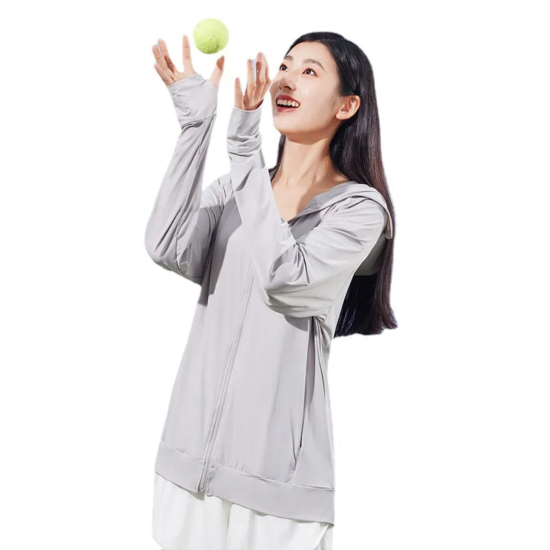 A621 Men's Women's Breathable UV Protection Rash Guard Customizable  Logo Sun Protection Clothing Face Covering Hood