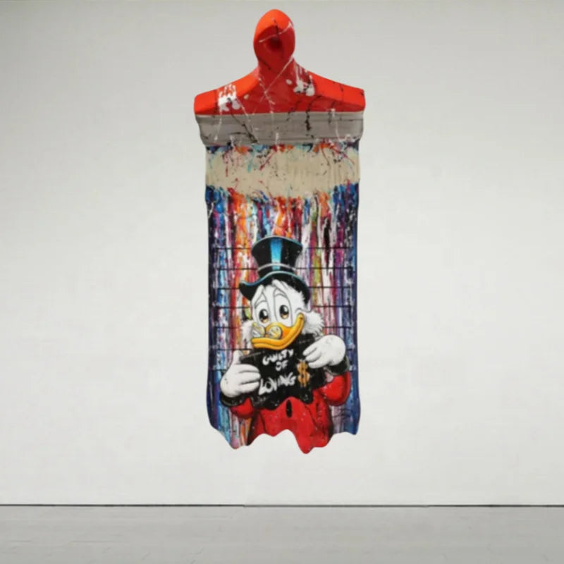 Famous Art Gallery Customized Size Abstract Modern Interior Design  Fiberglass Paintbrush Wall Sculpture