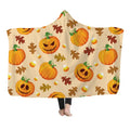 Drop Shipping Over Sized Wearable Cloak Hooded Throw Blanket Custom Sublimation Print Crystal Velvet Nap Blanket