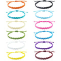 New Wax Cord Woven Macrame Adjustable String Bracelet Braided Bohemian Waterproof Friendship Bracelets
