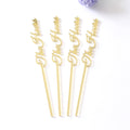 Custom Bar Cocktail Coffee Gold Laser Acrylic Stir Stick for Wedding Party