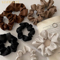 Hot Selling Satin Scrunchies 13cm/10cm/8cm Versatile Elastics Hair Ties for Ladies Fashion Women Gifts Headdress Wholesale Sets