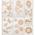New Design Custom Drawing Stencils Eco-friendly PET Plastic Stencil Sunflower