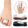 Dual Hole Toe Separator Nylon Bunion Corrector Hallux Valgus Relief Orthopedic Toe Fixation Correction Band Kit