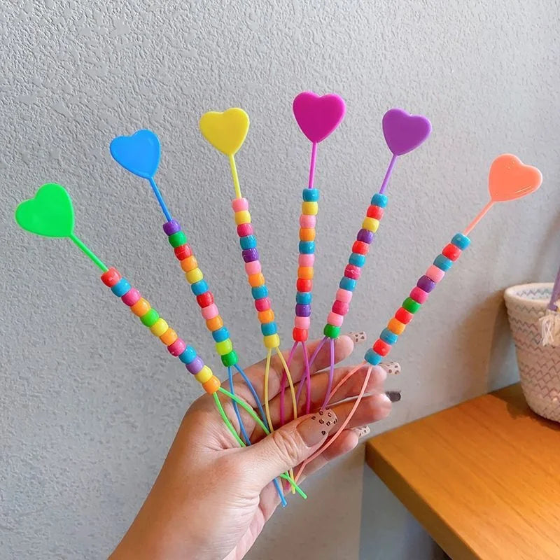 1PC Kids Hair Accessories Hair Braider Tools Plastic pony Beads Hook Braiding Maker  Styling Tools Threader
