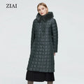 Hot Sale Women's Long Winter Coat Rabbit Fur Collar Parka with Warm Plus Size Features for Winter Clothes