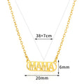 Hand Ok Accessories Bijoux Mothers Love Gifts Jewellery Necklace Dubai Gold Wholesale Fashion Gold Bulk Mama Jewelry Necklaces