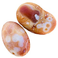 Wholesale Natural Healing Crystals rare Gobi Agate Tibet Heaven Eye Stone Red Agate Palm Stone