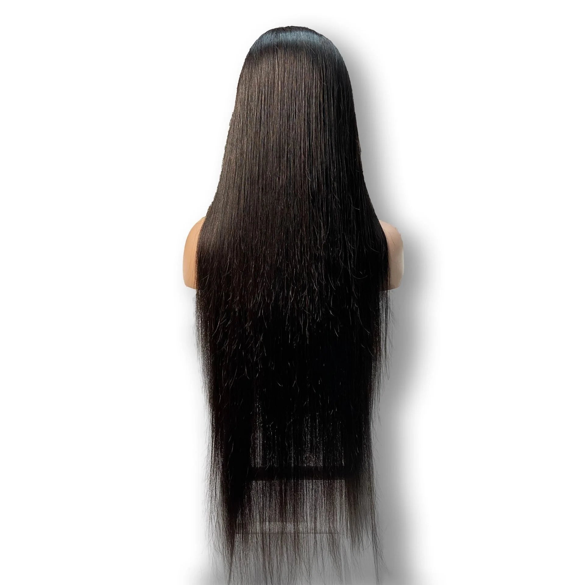 Wholesale 100% Human Hair Wig Transparent HD 13x4 Lace Front 36 Inches Long Straight Hair Natural Black Lace Front Wigs