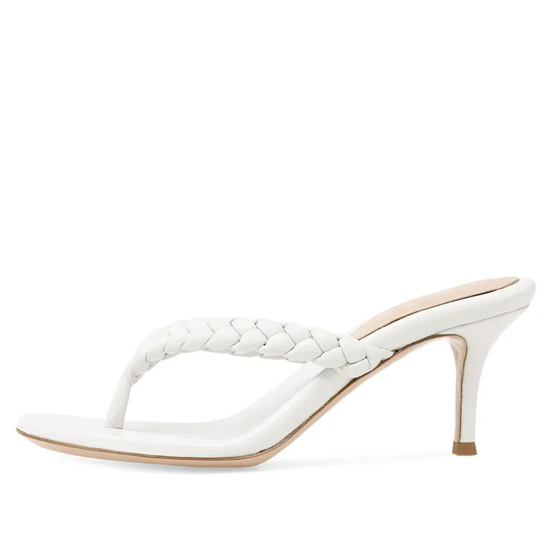Elegant  High Heel Sandal Heels Slides Pumps Open Toe Sandals Pointed Toe Slingback Pumps Women Shoes Sandals