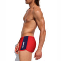 TZRQ-0310 New Men's Simple Open Angle Swimming Pants Elastic Fashion Four Corner Swimming Shorts Man's Swim Brief Boxer
