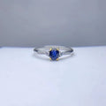 New Design Vintage Sterling Silver Fine Ring Fashionable Natural Sapphire Shaped 3925 Jewelry