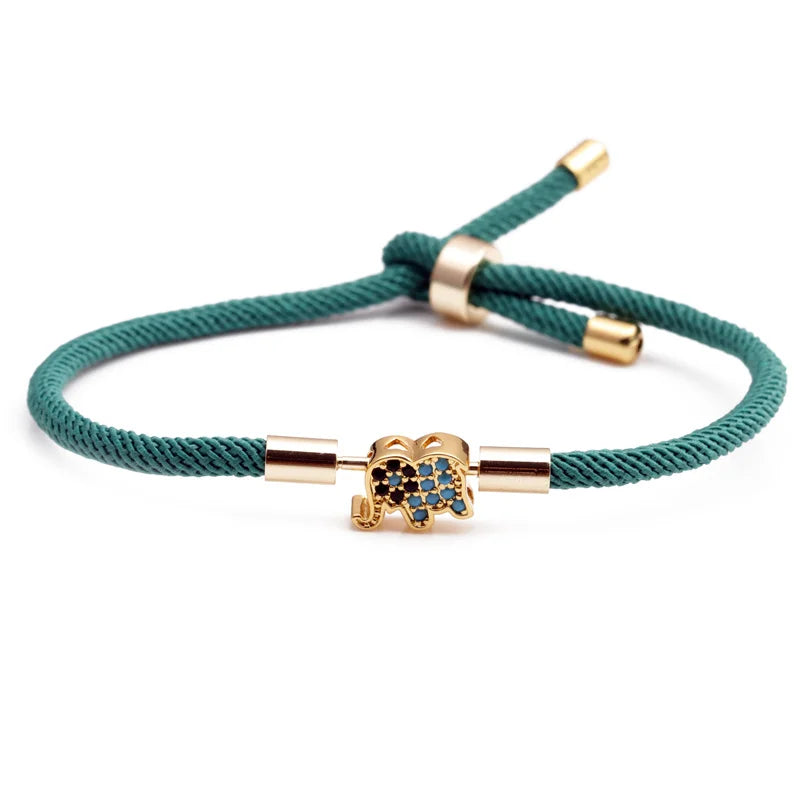 Hot Sale Crystal Bracelet Gemstone Jewelry Women Bracelet Luxury Charms Elephant Bracelet Jewelry