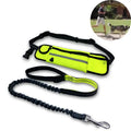 Adjustable Waterproof Waist Pouch Bags Reflective Pet Leash for Hand Free Running Walking Waist Bag Pet Bungee Leash for Dog