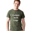 Men's Cotton T-Shirts Custom Logo Printing Plus Size Tee Shirts with Blank Design for Summer OEM Customized Plain Tee Print