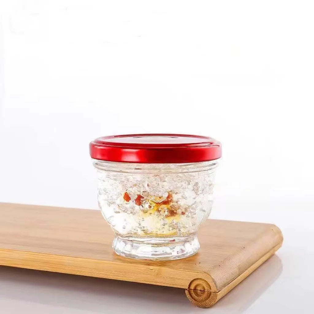 Ready-to-eat Bird's Nest Sub-packed Glass Bottle Lotus Bottle Food Grade with Lid for Household Use 1oz 2oz 3oz 5oz