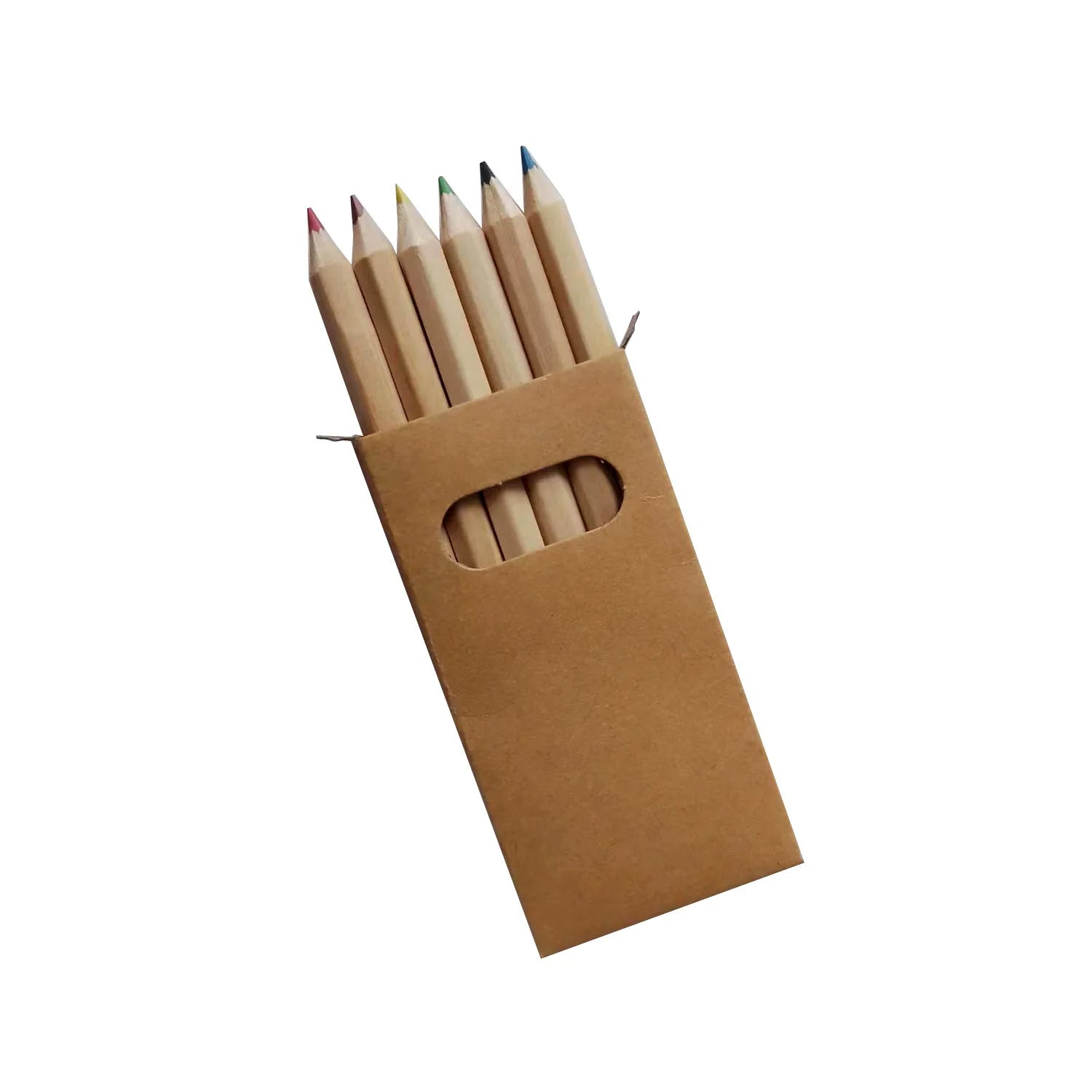 Hot Sales Colored Pencil Set for Students Customized Logo for School Promotions-Available in 6 Piece Packs