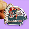 Manufacturers Custom Little League Metal Spinning Reading Soft Enamel Baseball Team logo Lapel Pins Badge