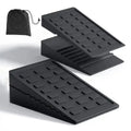 Rubber Fitness Foot Calf Stretch Adjustable Non-Slip Squat Ramp Squat Wedge Block Set Adjustable Board Slant Board for Squats