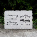Customized Handmade Fashion Commemorative Resin Plaque Hand-painted Stone-like Cross Rose Engraved Design Warm Message Holiday