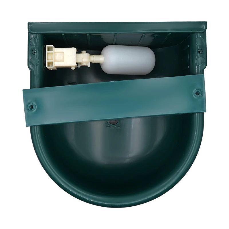 Cow Drinker Float Valve Cow Water Bowl Sheep Drinking Water Trough 3L Green Plastic Cattle Water Bowl